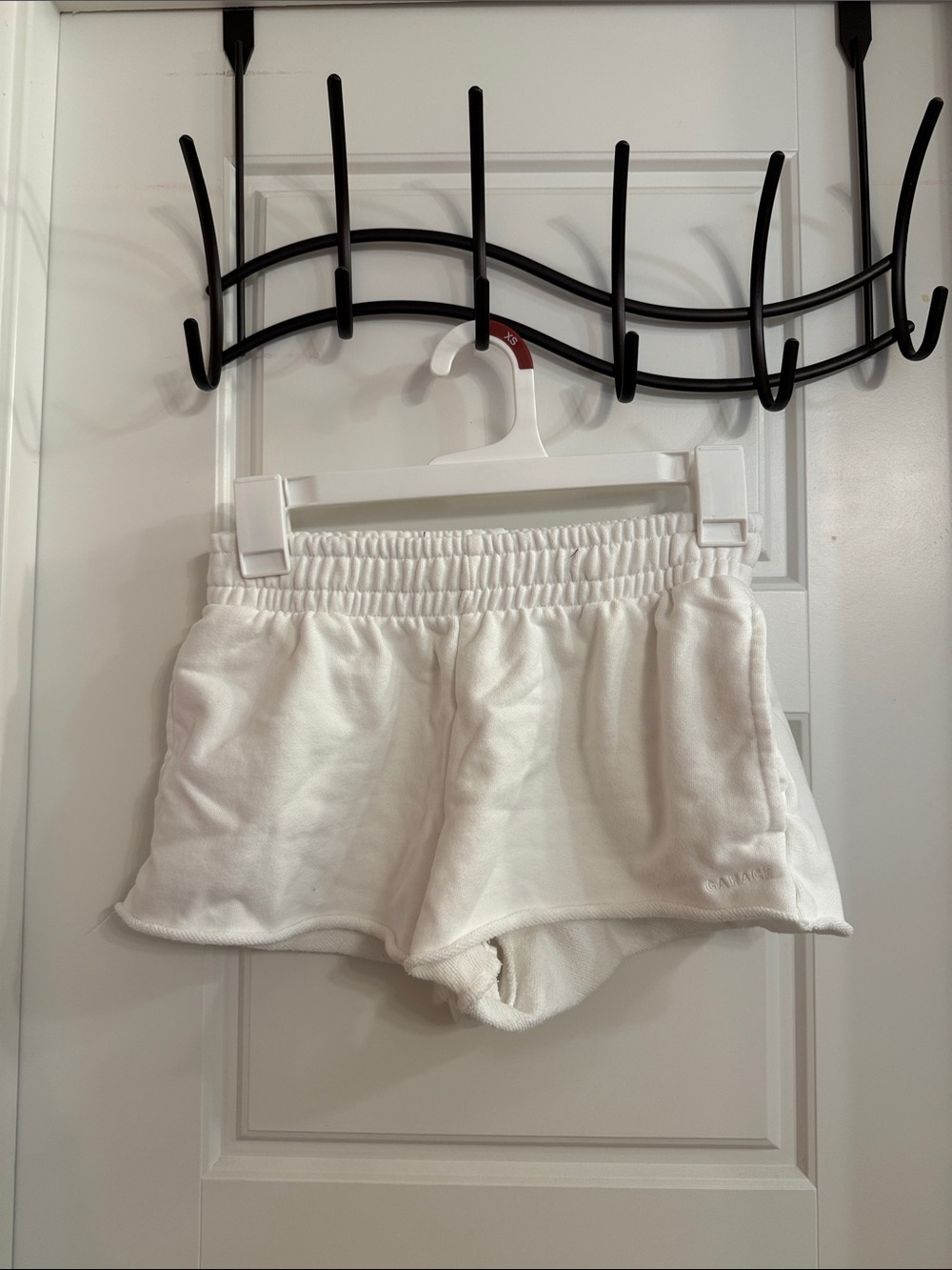 Garage white cotton shorts XS